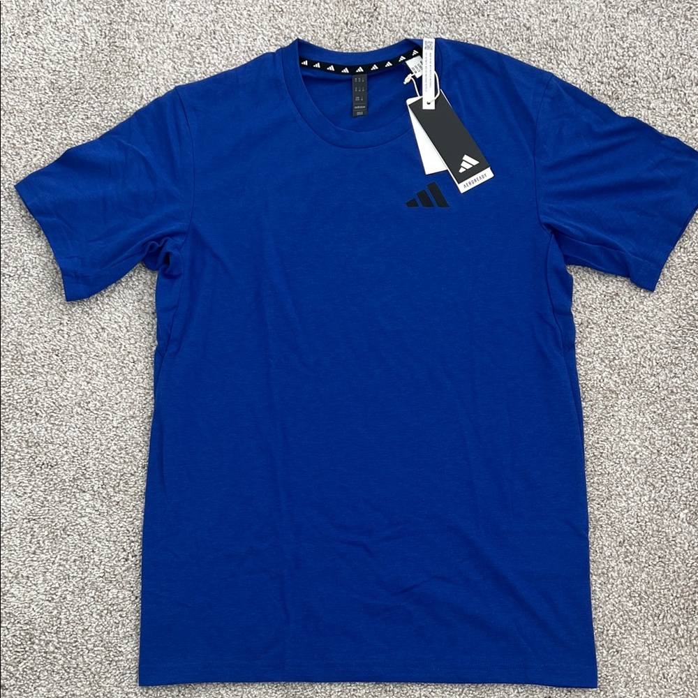 Adidas Men's Blue Short Sleeve Tee
